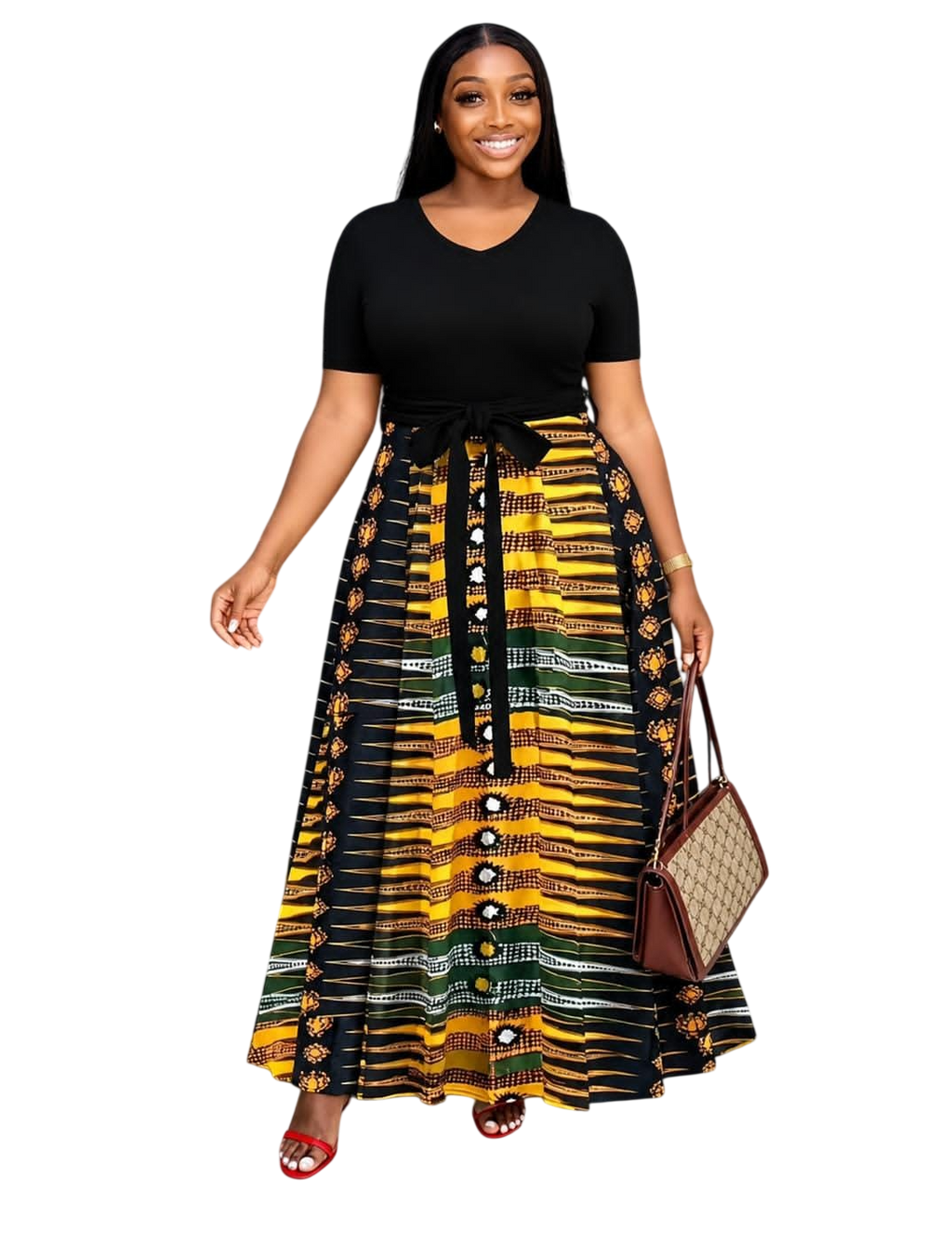 Ladies Short Sleeve Casual Dress