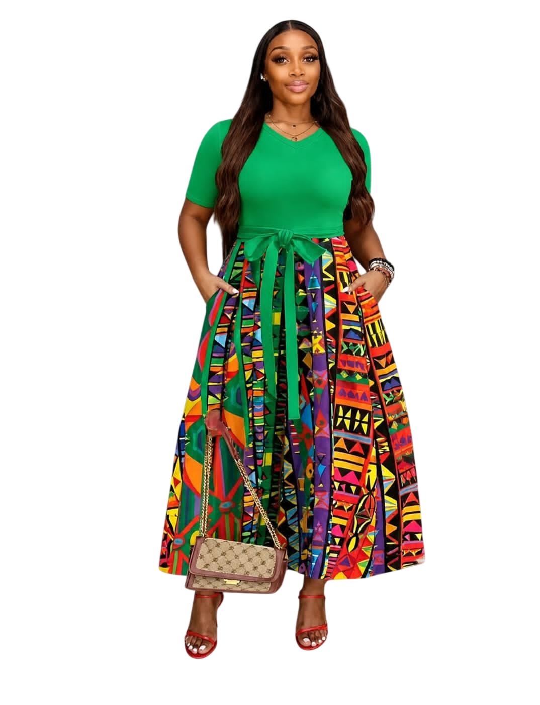 Ladies Short Sleeve Casual Dress