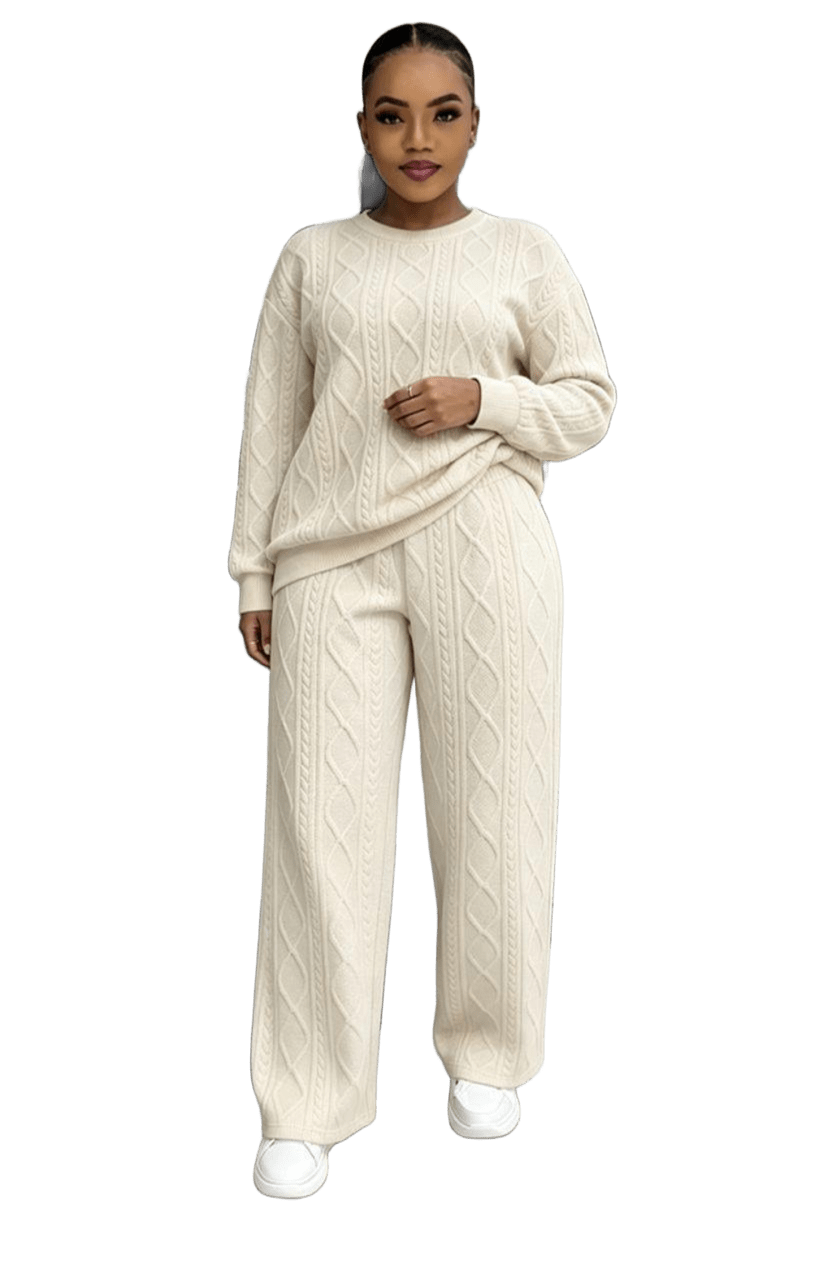 Premium wool two-piece set