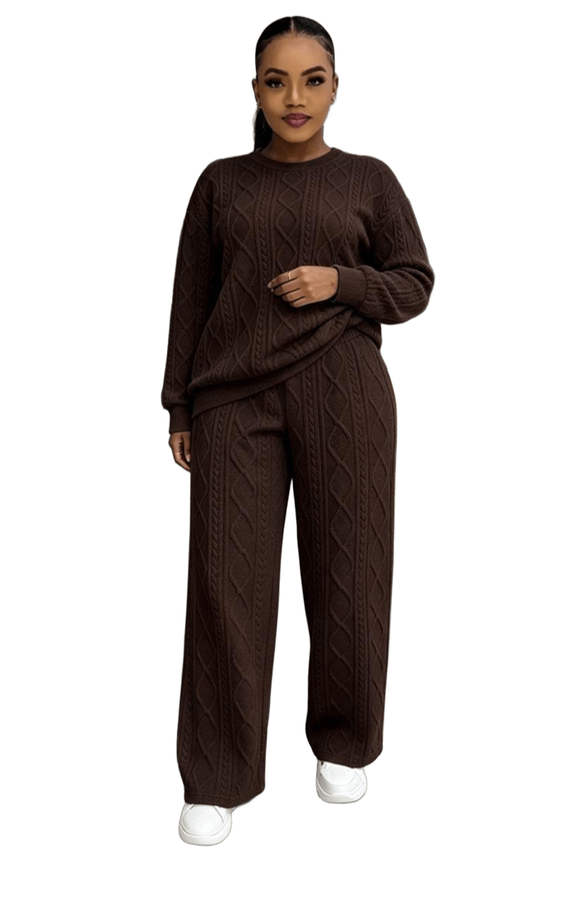 Premium wool two-piece set