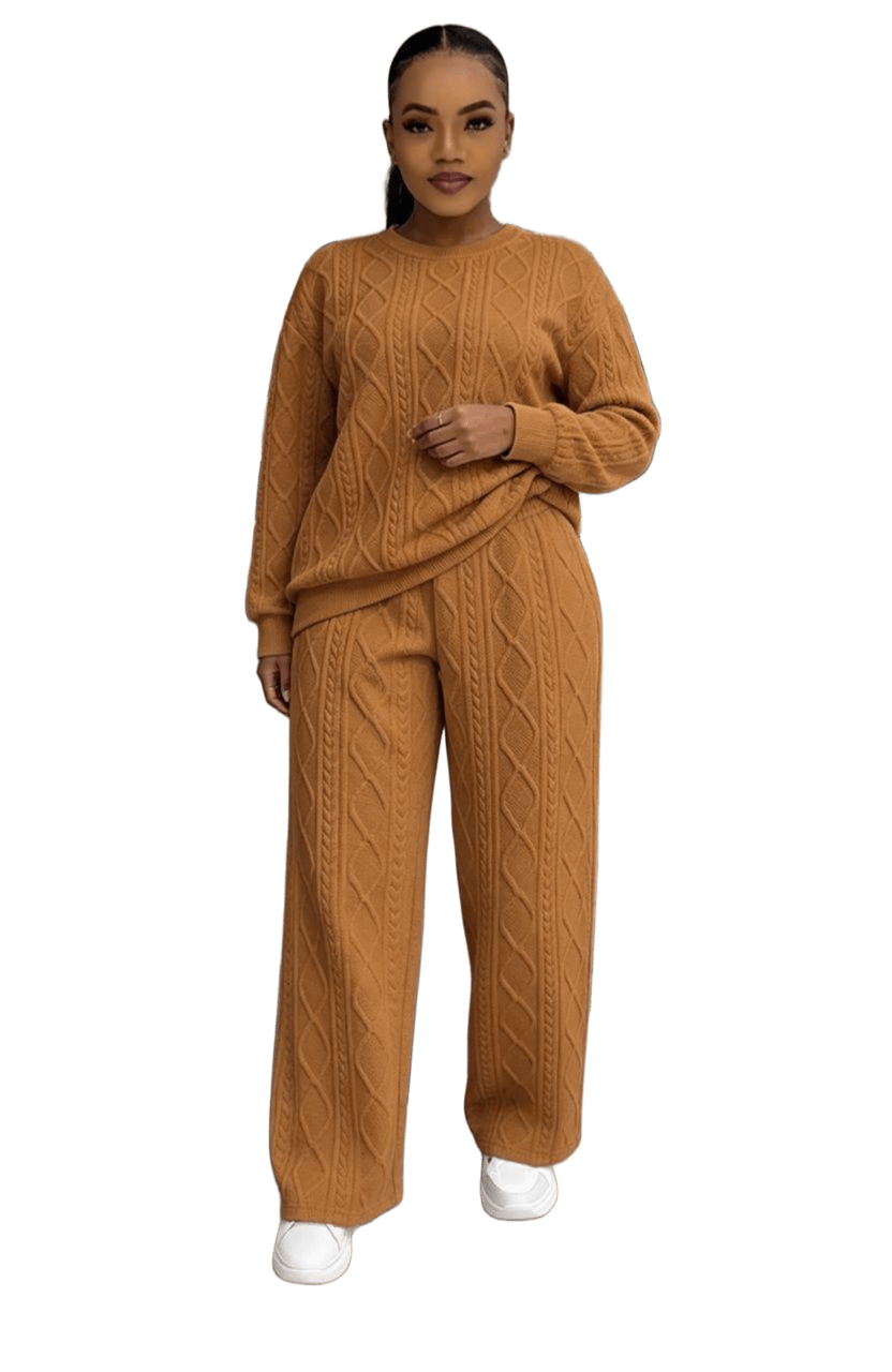 Premium wool two-piece set