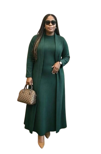 2Pc - Full Dress & Coat