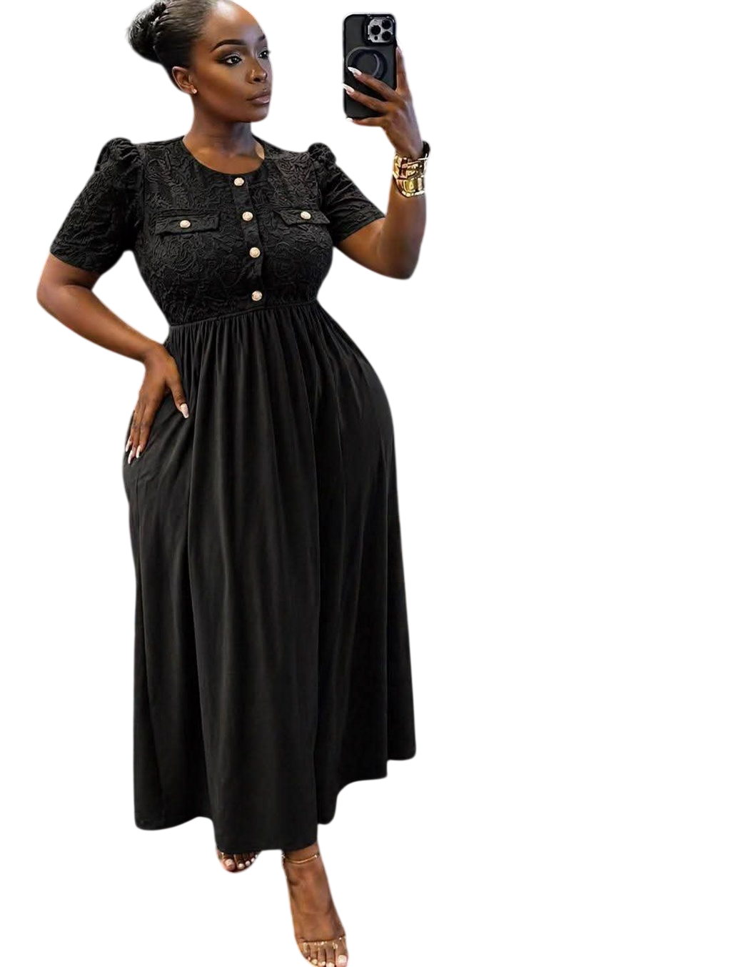 Ladies Short Sleeve Casual Dress – Soft Fabric, Everyday Wear