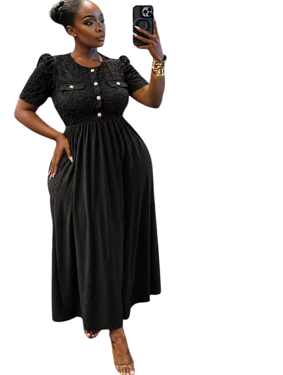 Ladies Short Sleeve Casual Dress – Soft Fabric, Everyday Wear