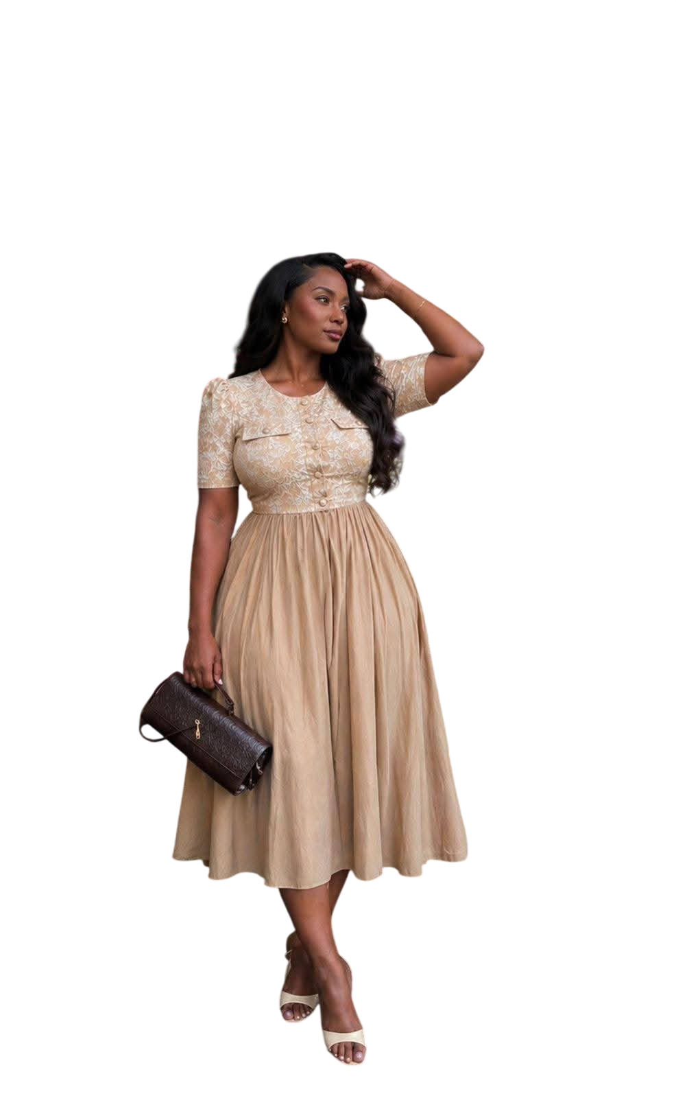 Ladies Short Sleeve Casual Dress – Soft Fabric, Everyday Wear